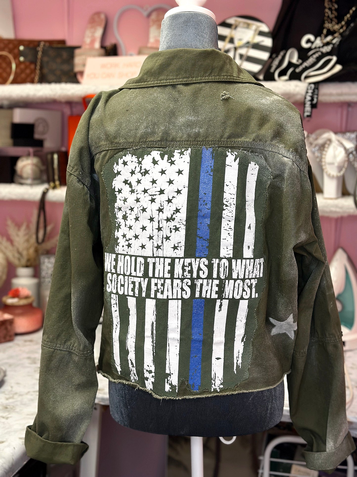 BACK THE BLUE Boutique Jacket 💙