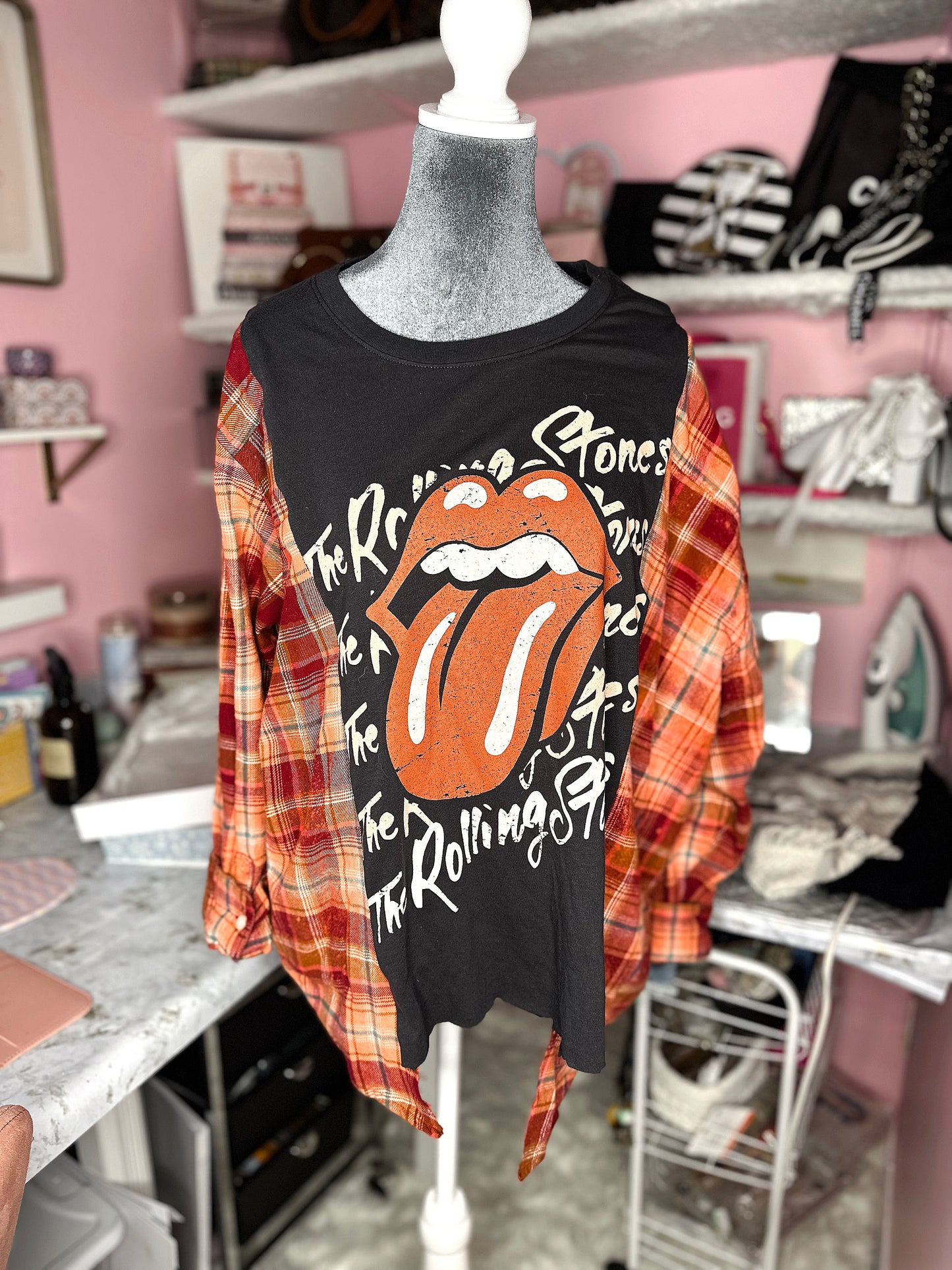 ROLLING STONES CONCERT FLANNEL TEE