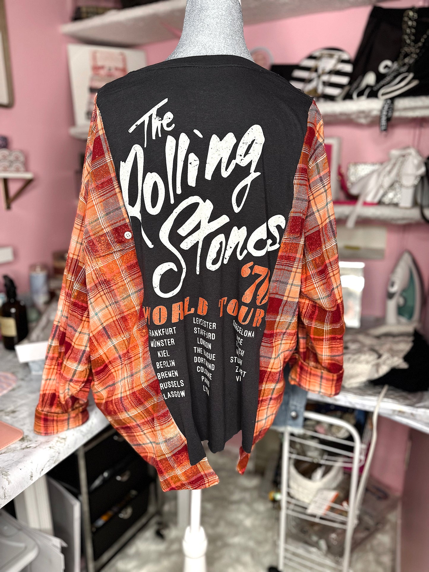 ROLLING STONES CONCERT FLANNEL TEE