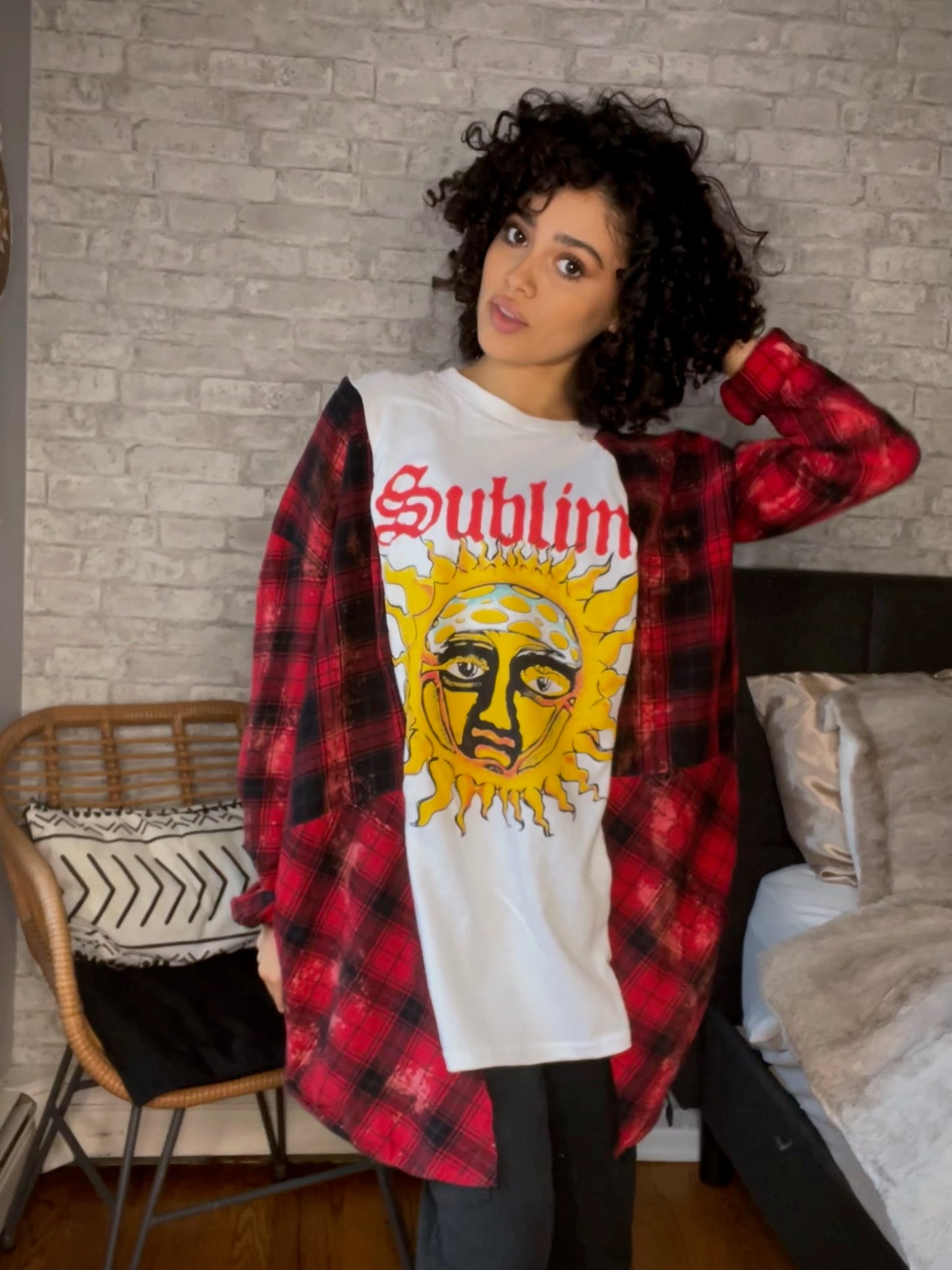 SUBLIME BAND TEE FLANNEL