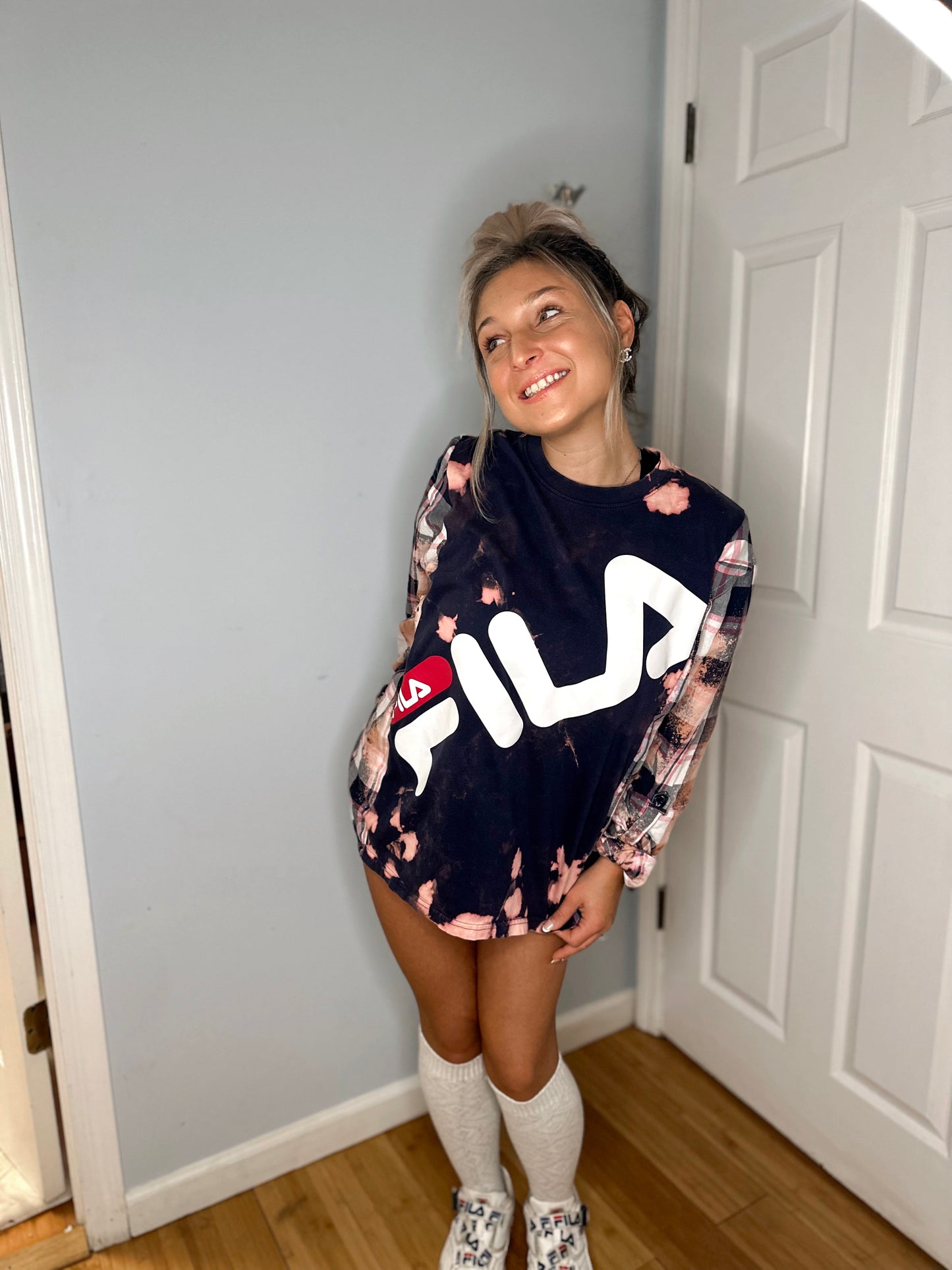 FILA x Vintage Flannel Tee