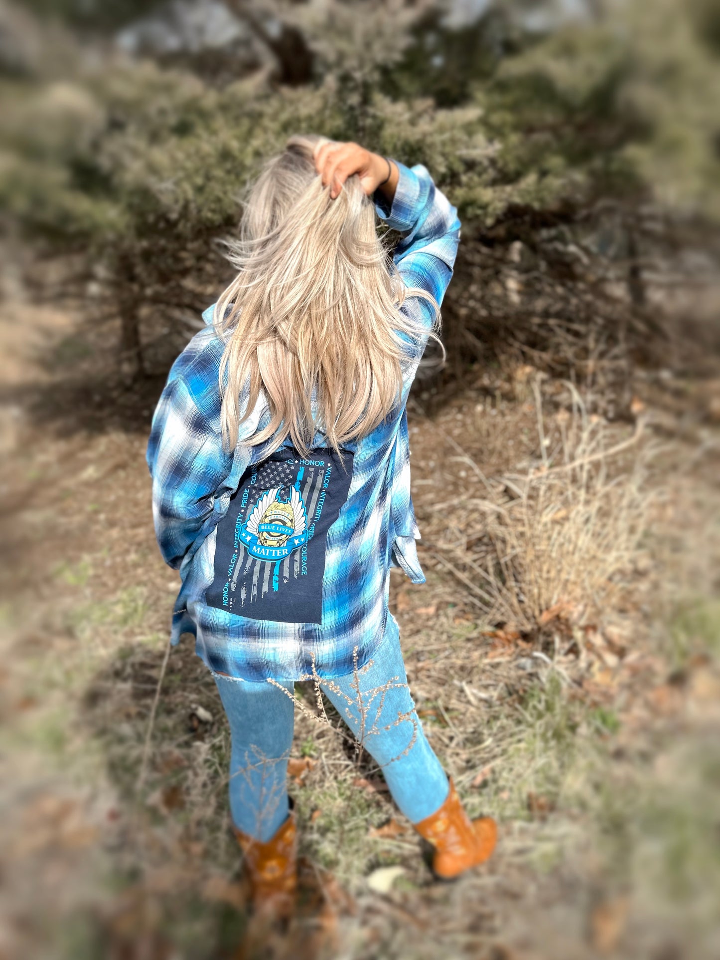 Blue lives matter flannel 💙