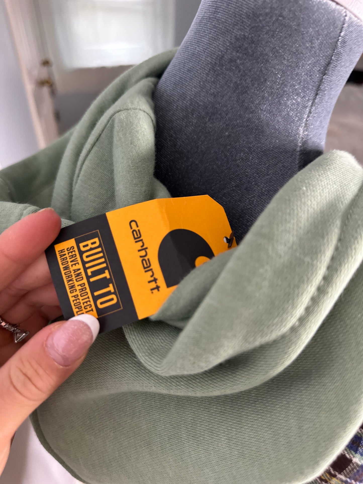 Carhartt hoodie x vintage flannel