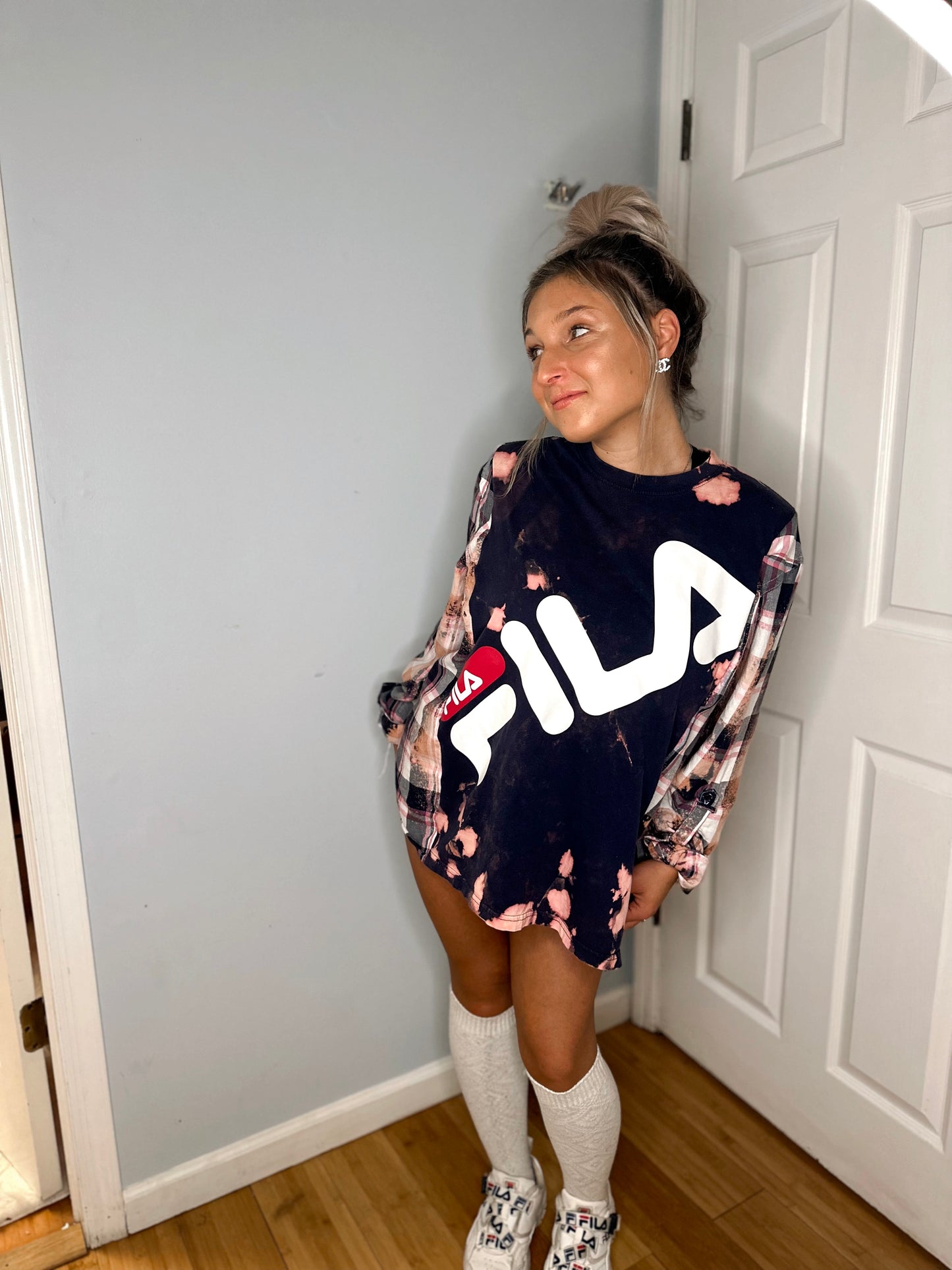 FILA x Vintage Flannel Tee