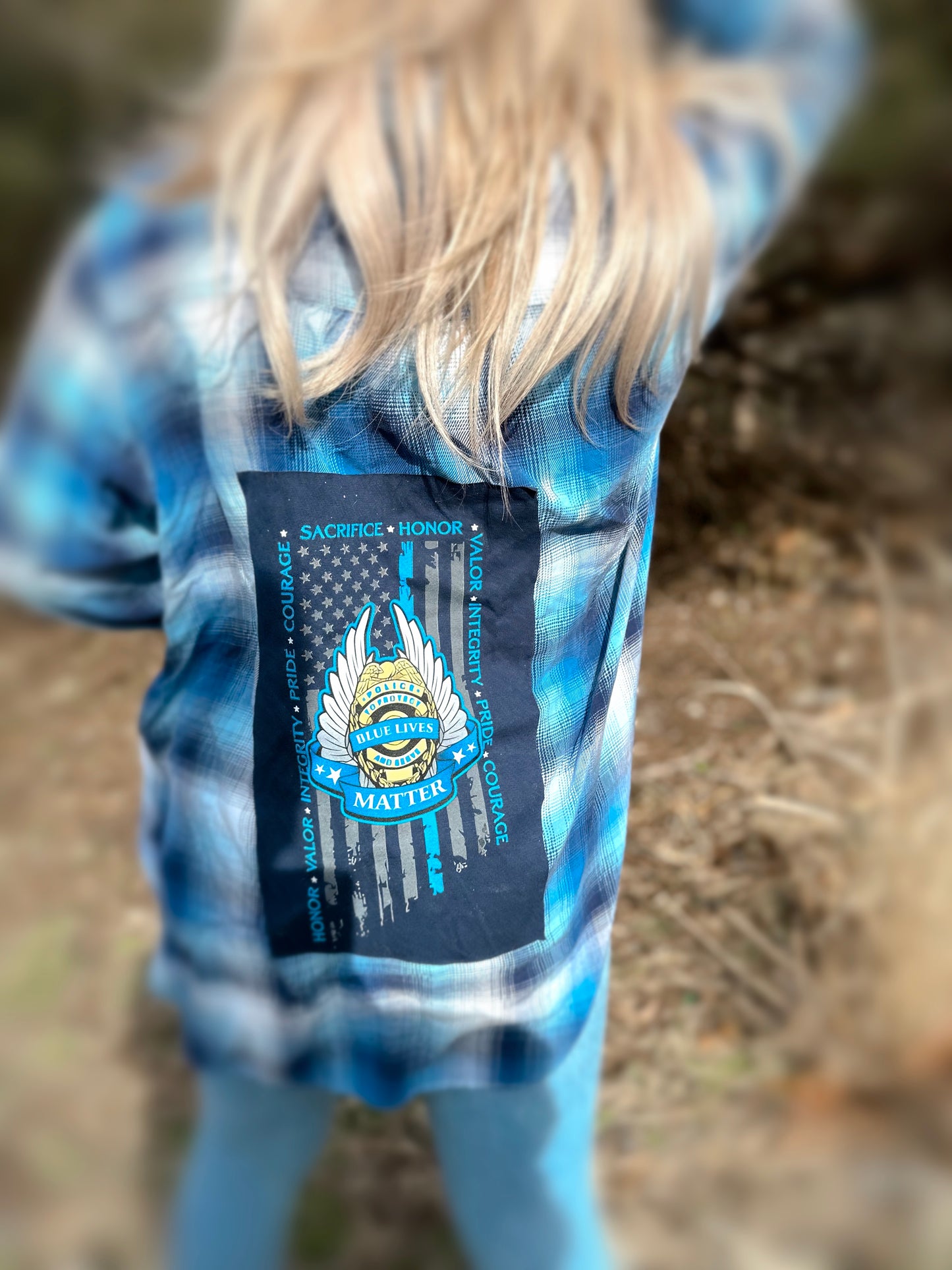 Blue lives matter flannel 💙