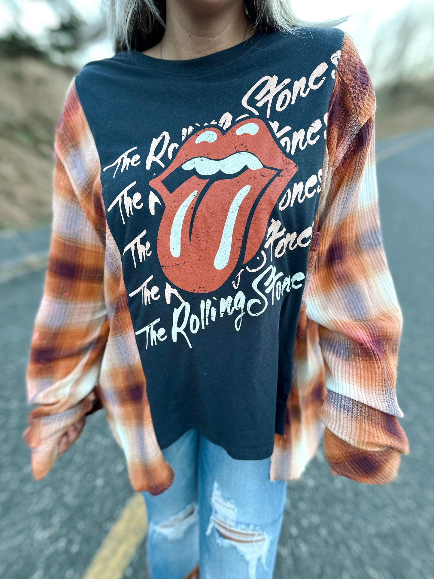 ROLLING STONES CONCERT FLANNEL TEE