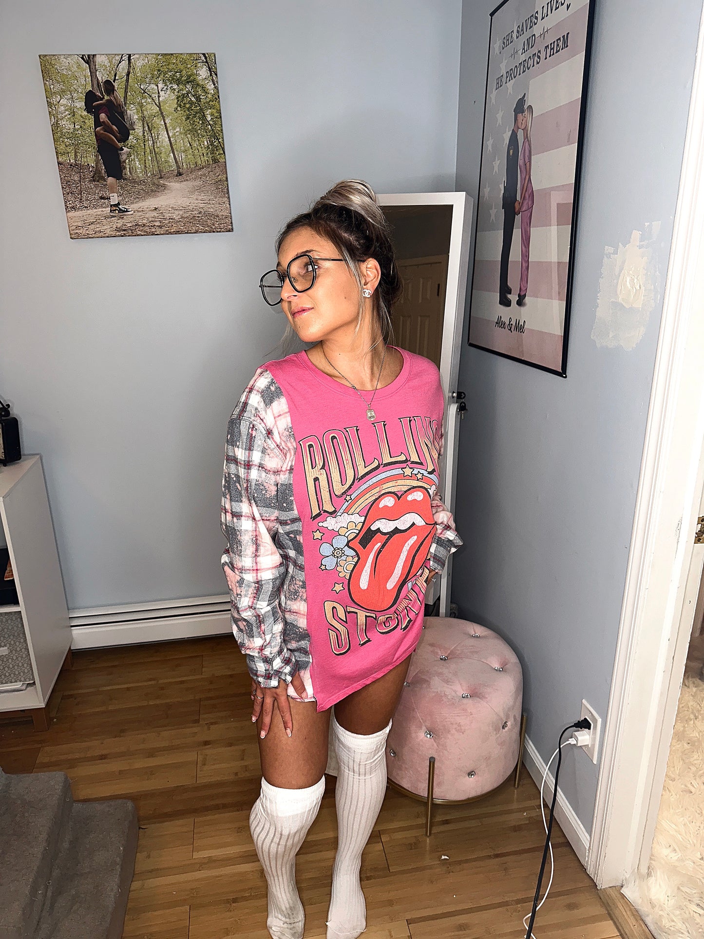 ROLLING STONES CONCERT FLANNEL TEE