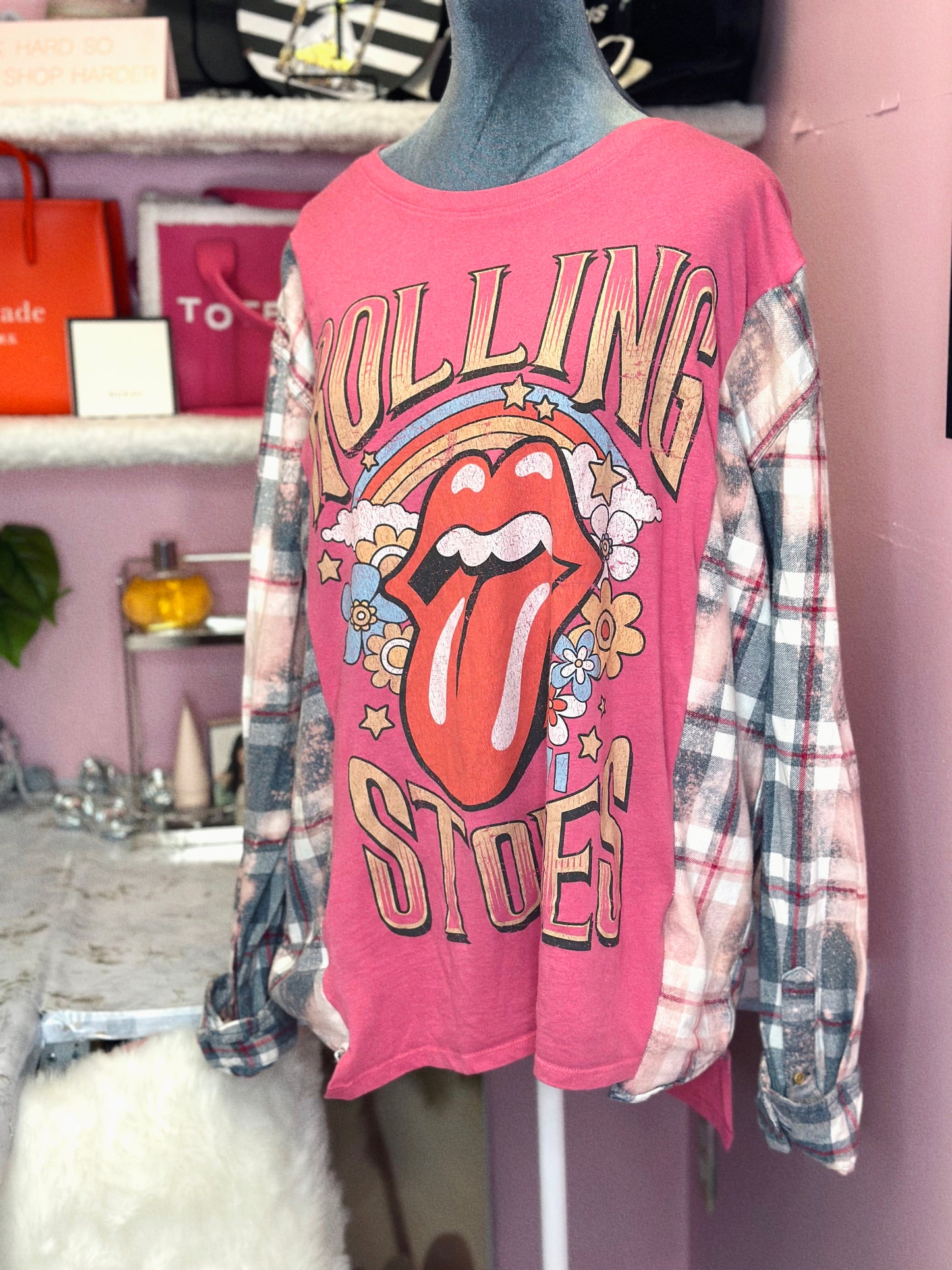 ROLLING STONES CONCERT FLANNEL TEE