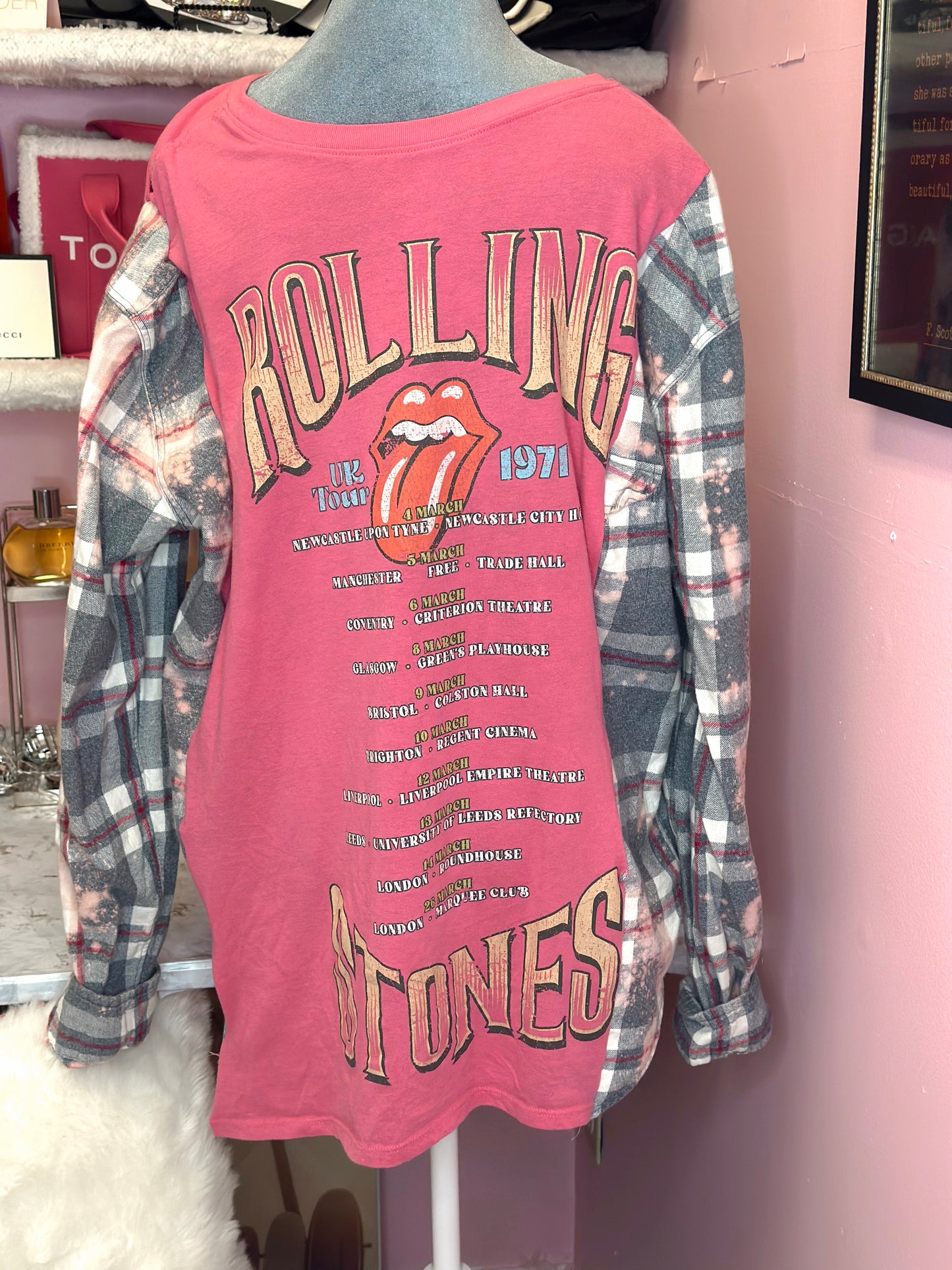 ROLLING STONES CONCERT FLANNEL TEE